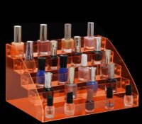 Custom plexiglass 5 tiers nail varnish display stand risers DMD-3483 Custom plexiglass 5 tiers nail varnish display stand risers