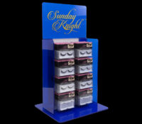 Custom plexiglass retail fake eye lash display stand DMD-3485 Custom plexiglass retail fake eye lash display stand