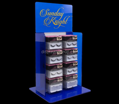 Custom plexiglass retail fake eye lash display stand