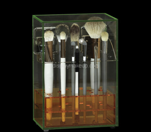 Custom acrylic dust proof makeup brushes holder organizer