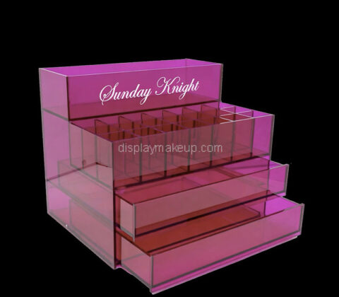Custom acrylic skincare makeup drawer organizer