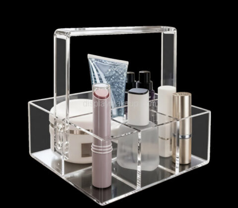 Custom acrylic skincare makeup organizer with removable divider