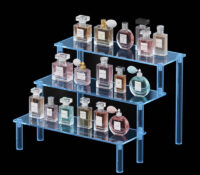 Custom plexiglass retail skincare perfume display stand DMD-3487 Custom plexiglass retail skincare perfume display stand