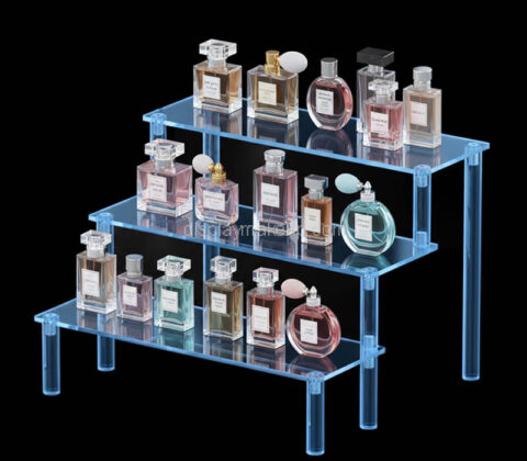 Custom plexiglass retail skincare perfume display stand