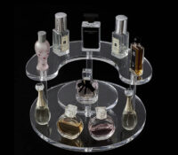 Custom plexiglass retail makeup perfume display risers DMD-3488 Custom plexiglass retail makeup perfume display risers