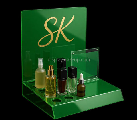 Custom plexiglass essential oil makeup display stand