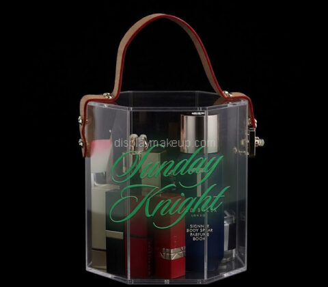 Custom hexagon acrylic skincare cosmetics storage gift box