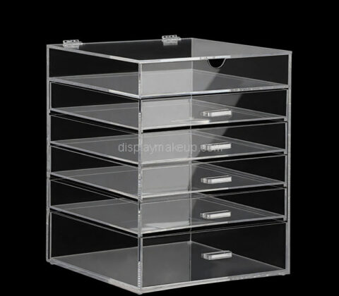 Custom acrylic makeup skincare 6 drawers box