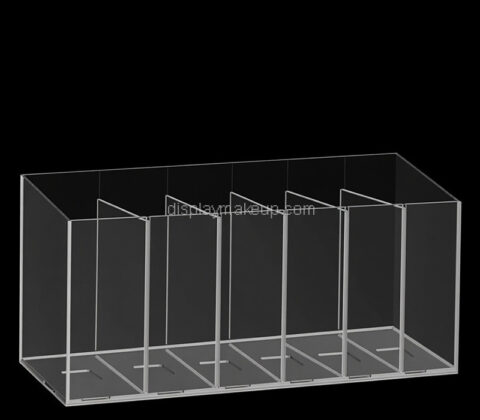 Custom acrylic 6 section makeup brushes pencils holder