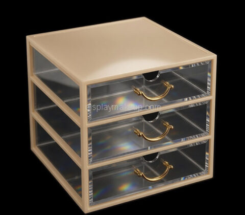 Custom acrylic skincare 3 drawers organizer