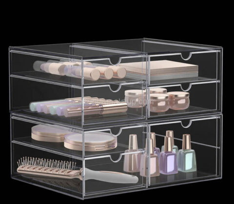 Custom acrylic beauty 6 drawers organizer