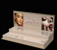 Custom plexiglass skincare cosmetics LED display stand DMD-3503 Custom plexiglass skincare cosmetics LED display stand
