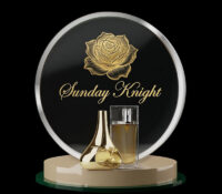 Custom plexiglass perfume LED display stand DMD-3506 Custom plexiglass perfume LED display stand