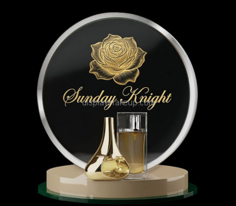 Custom plexiglass perfume LED display stand