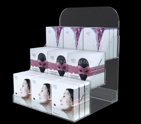 Custom plexiglass facial mask display stand