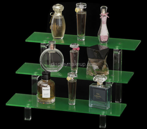 Custom plexiglass 3 tiers perfume display stand