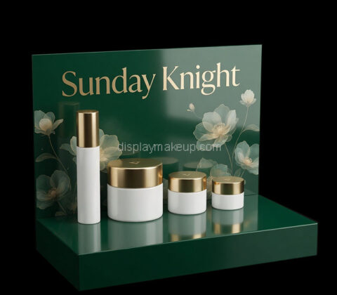 Custom acrylic skincare cosmetics display stand
