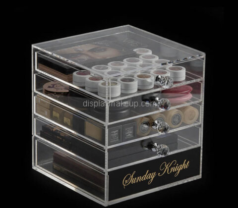 Custom acrylic makeup skincare drawers box