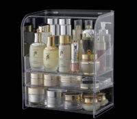 Custom acrylic beauty skincare organizer box DMO-1368 Custom acrylic beauty skincare organizer box