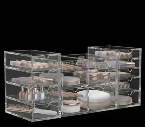 Custom acrylic skincare makeup drawers organizer box