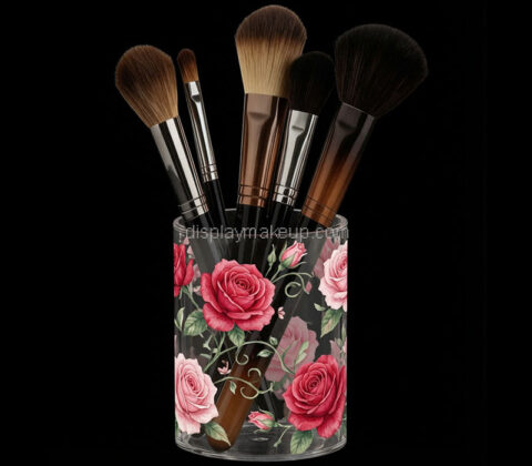 Custom acrylic beauty brushes organizer box