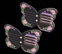 Custom butterfly shaped acrylic eyelash display block DMD-3515 Custom butterfly shaped acrylic eyelash display block