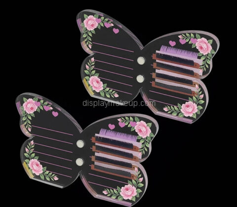Custom butterfly shaped acrylic eyelash display block