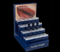 Custom acrylic 4 tiers lipstick display riser stand DMD-3524 Custom acrylic 4 tiers lipstick display riser stand