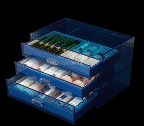 Custom acrylic skincare cosmetics 3 drawers box