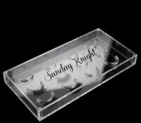 Custom acrylic magnetic false eyelashes storage box DMO-1380 Custom acrylic magnetic false eyelashes storage box