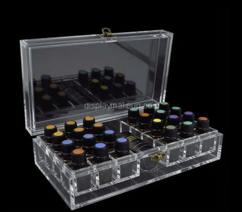 Custom acrylic lockable essential oils storage box