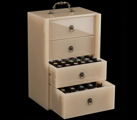 Custom acrylic essential oil drawers organizer box