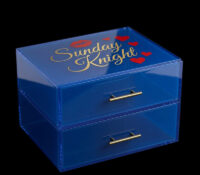 Custom acrylic essential oil lipgloss drawers box DMO-1386 Custom acrylic essential oil lipgloss drawers box