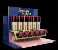 Custom acrylic trade show lipgloss display stand DMD-3530 Custom acrylic trade show lipgloss display stand