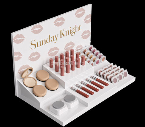 Custom acrylic face powder lipgloss display stand