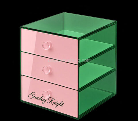 Custom acrylic dressing table makeup drawer organizer