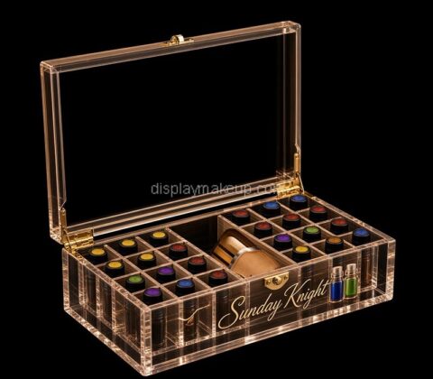Custom acrylic essential oil organizer box with lid