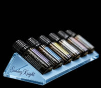 Custom acrylic essential oil bottles display block holder DMD-3545 Custom acrylic essential oil bottles display block holder