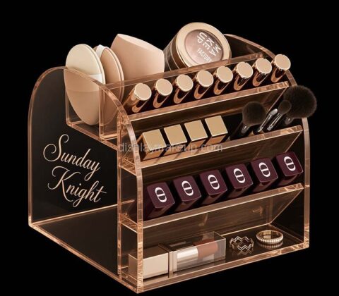 Custom acrylic luxury lipgloss makeup display stand