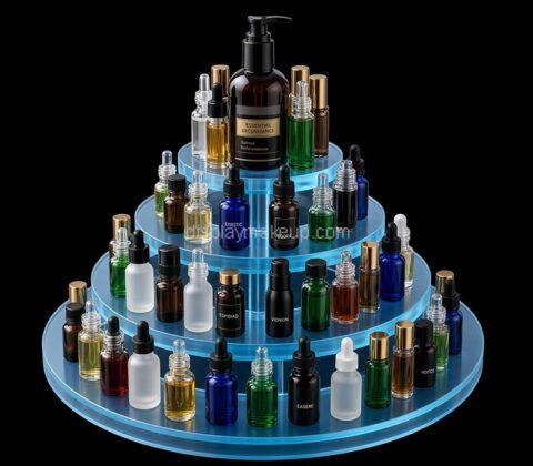 Custom acrylic multilayers essential oil display stand