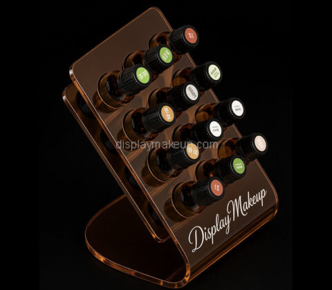 Custom acrylic L shape essential oil display rack