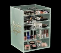 Custom acrylic 5 tiers lipstick makeup organizer box DMO-1408 Custom acrylic 5 tiers lipstick makeup organizer box