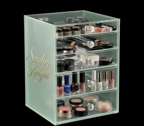 Custom acrylic 5 tiers lipstick makeup organizer box