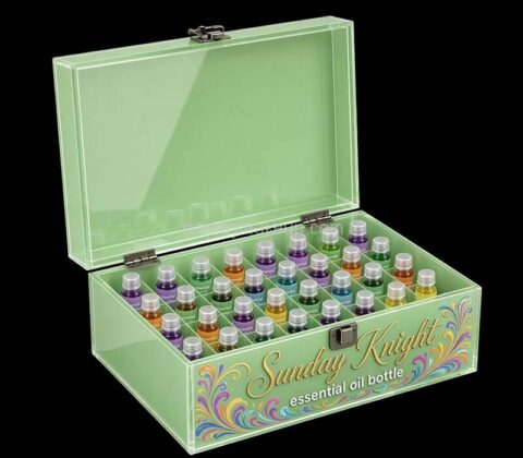 Custom acrylic essential oil bottle storage box