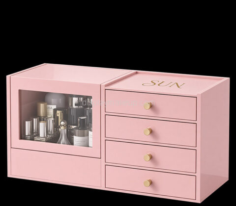 Custom acrylic drawer storage box for makeup skincare