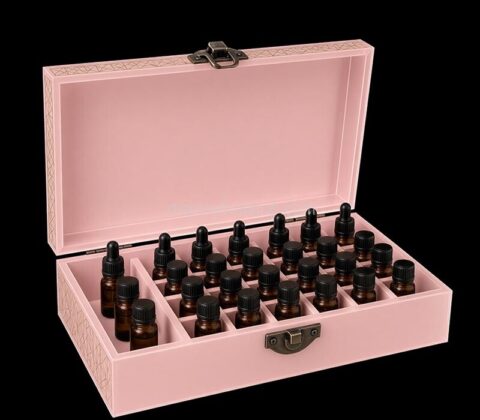 Custom acrylic essential oil bottle locking box