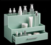 Custom acrylic skincare drawer organizer DMO-1419 Custom acrylic skincare drawer organizer
