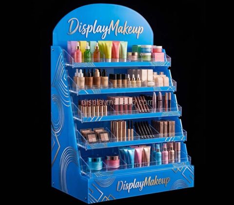 Custom makeup skincare displays