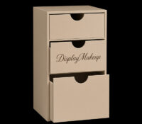 Custom acrylic skincare beauty 3 drawers box organizer DMO-1420 Custom acrylic skincare beauty 3 drawers box organizer
