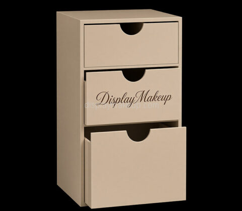 Custom acrylic skincare beauty 3 drawers box organizer